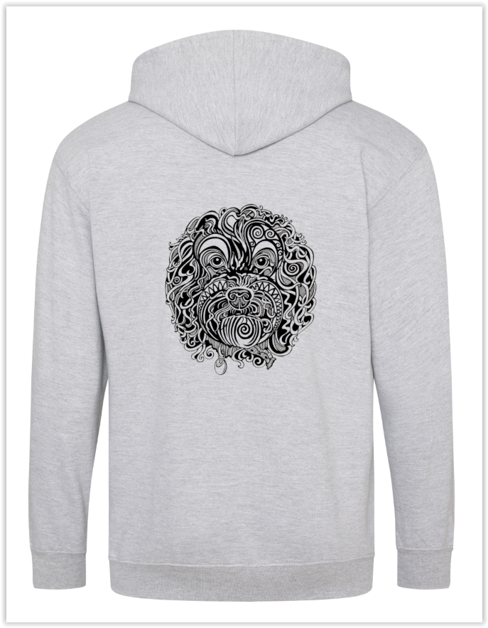 Thumbnail: Full Zipped Hoodie - Heather Grey