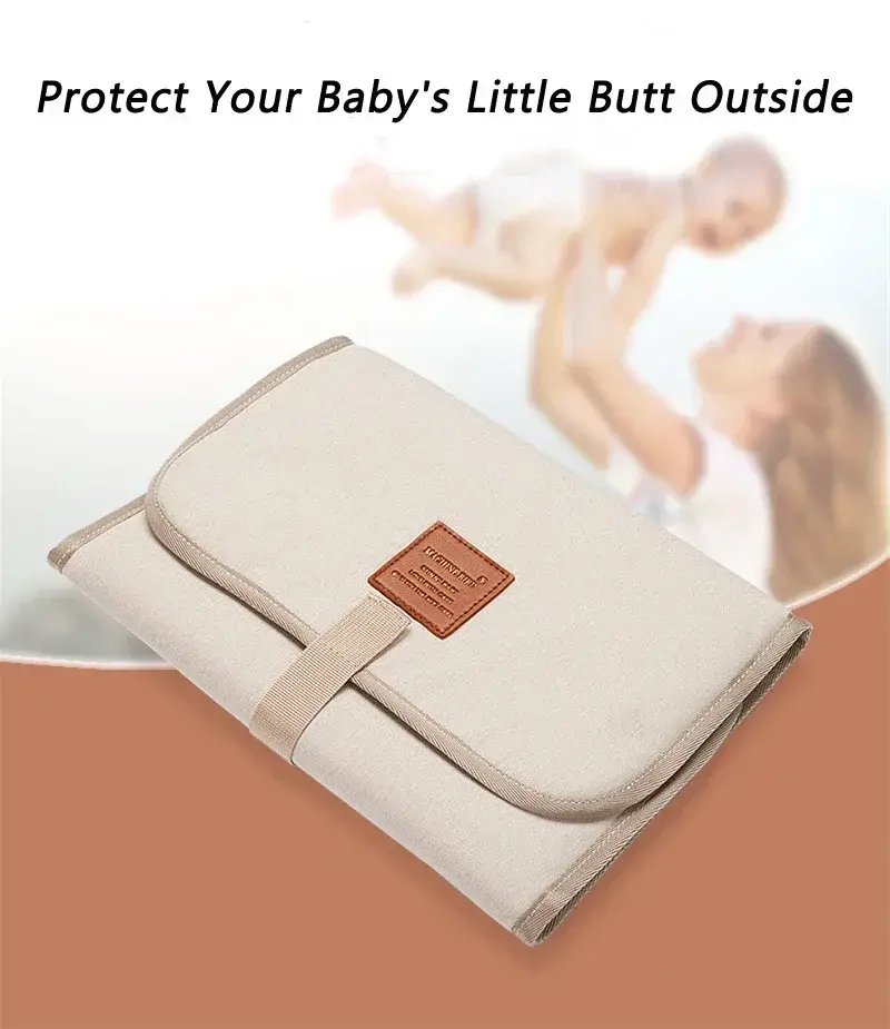 Thumbnail: Nappy Diaper Changing Mat Waterproof Floor Change Play Mat Baby Portable Foldabl