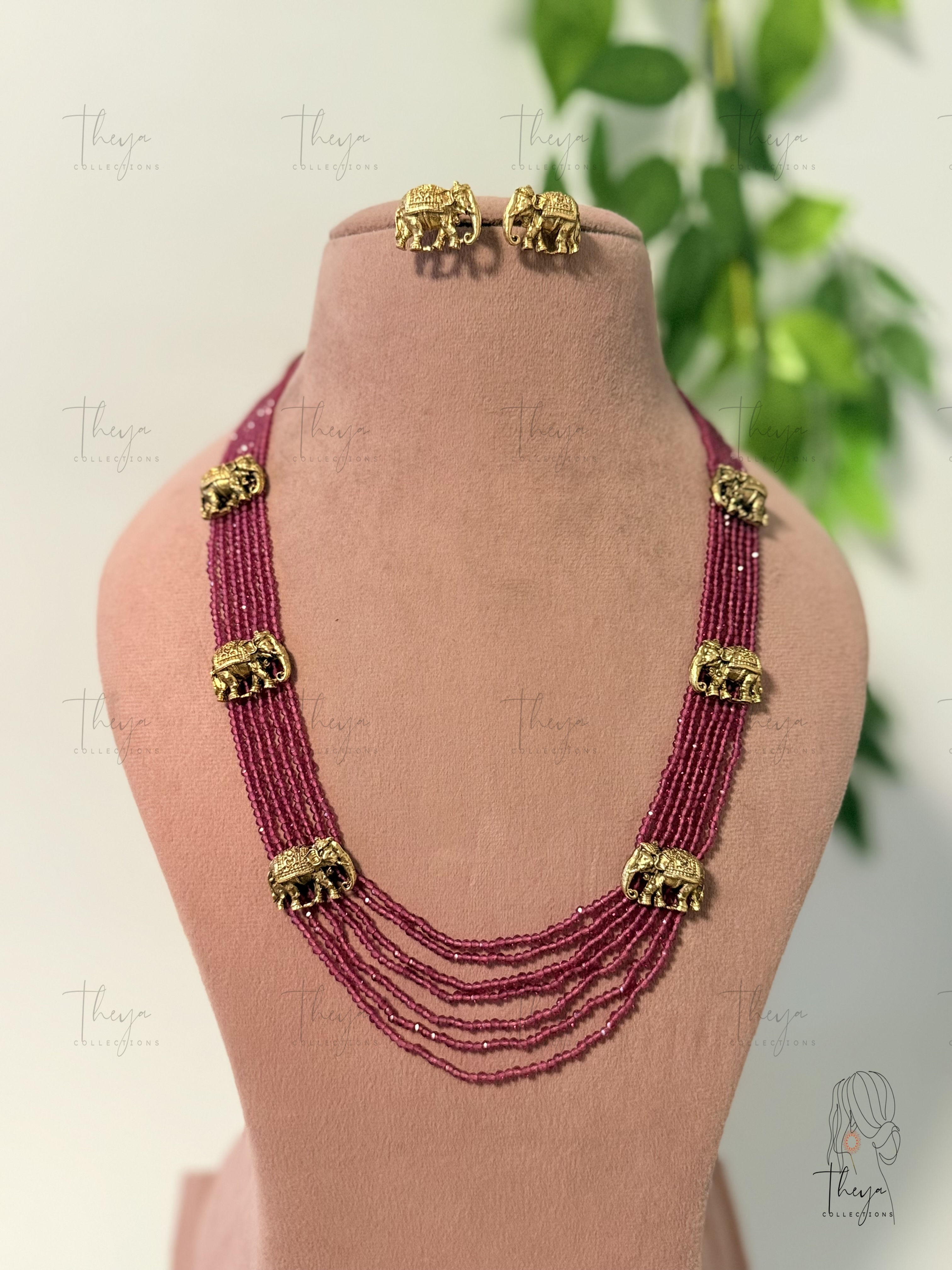 Gajavalli - Elephant Strand Statement Set