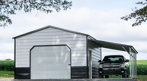 garage with lean to