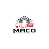 maco structures and trailers logo white background