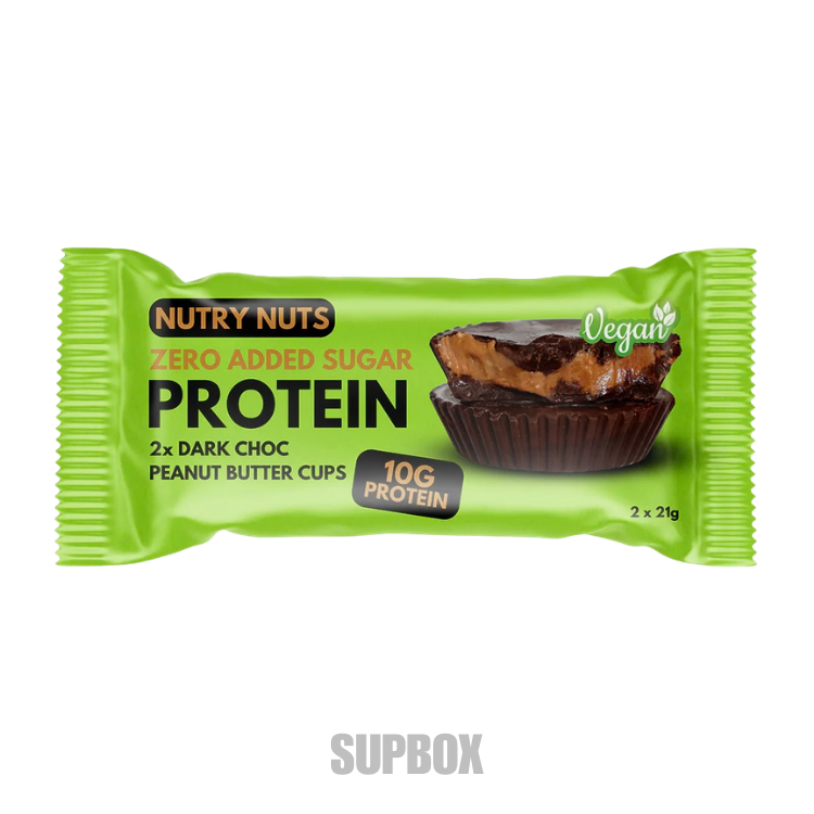 Nutry Nuts Protein Cups Dark choc 42g chocolate cups, included in Supbox selection boxes