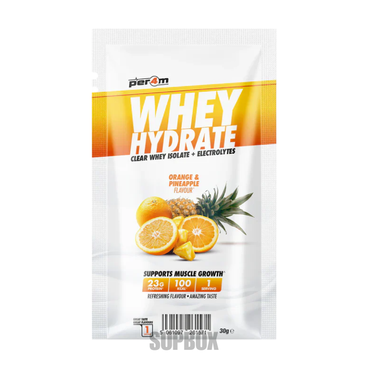 PER4M Whey Hydrate 30g Orange & Pineapple – whey protein hydration sample from Supbox
