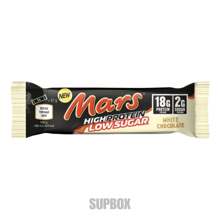 Mars Low Sugar HiProtein Bar 57g White Chocolate– low sugar protein bar sample from Supbox