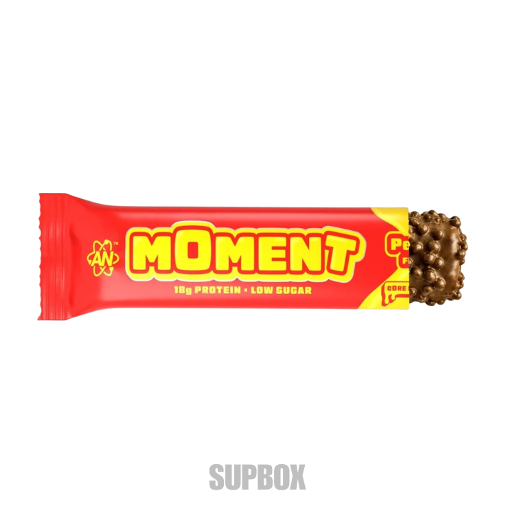 Applied Nutrition Moment Protein Bar 55g peanut flavour in wrapper.