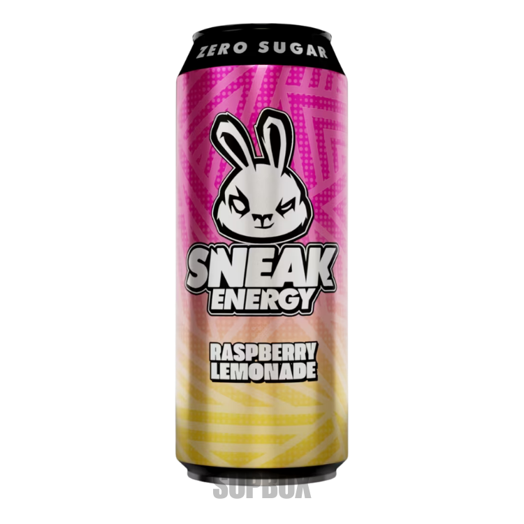 Sneak Energy 500ml Raspberry Lemonade – energy drink sample from Supbox