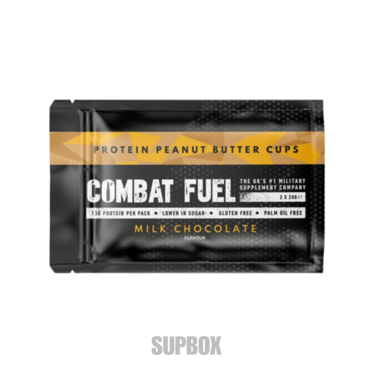 Combat Fuel Cookie Cups 40g Milk Chocolate – protein snack sample from Supbox
