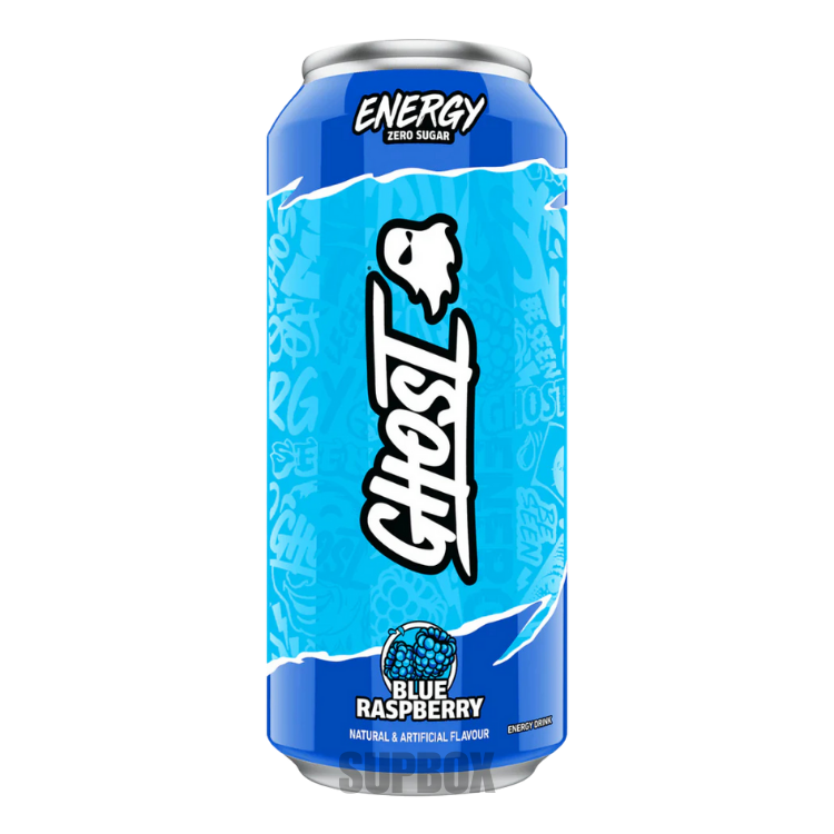 Ghost Energy Drink 500ml Blue Raspberry – energy drink sample from Supbox