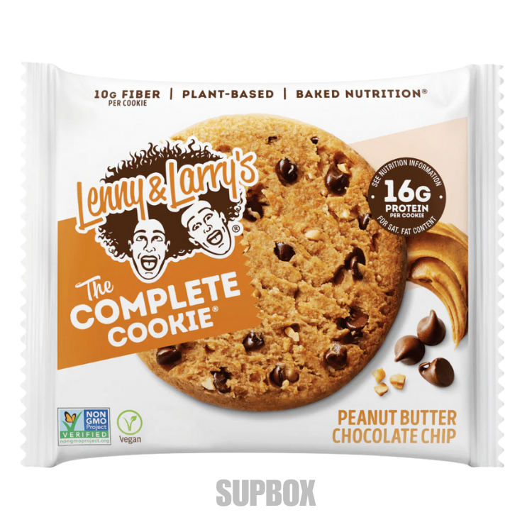 Lenny & Larry’s The Complete Cookie 113g Peanut Butter Chocolate Chip] – plant-based protein cookie sample from Supbox