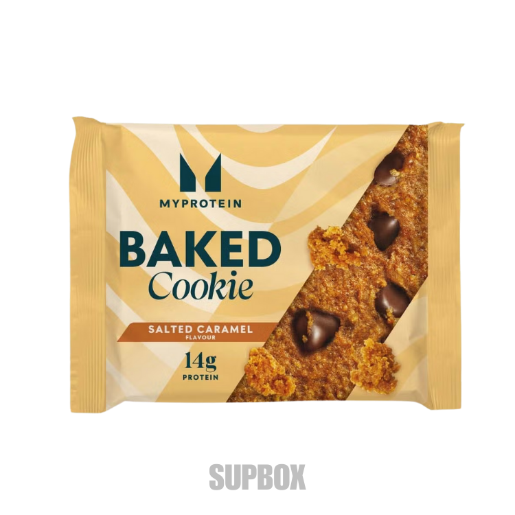 MyProtein Baked Cookie 75g Salted Caramel – protein cookie snack sample from Supbox