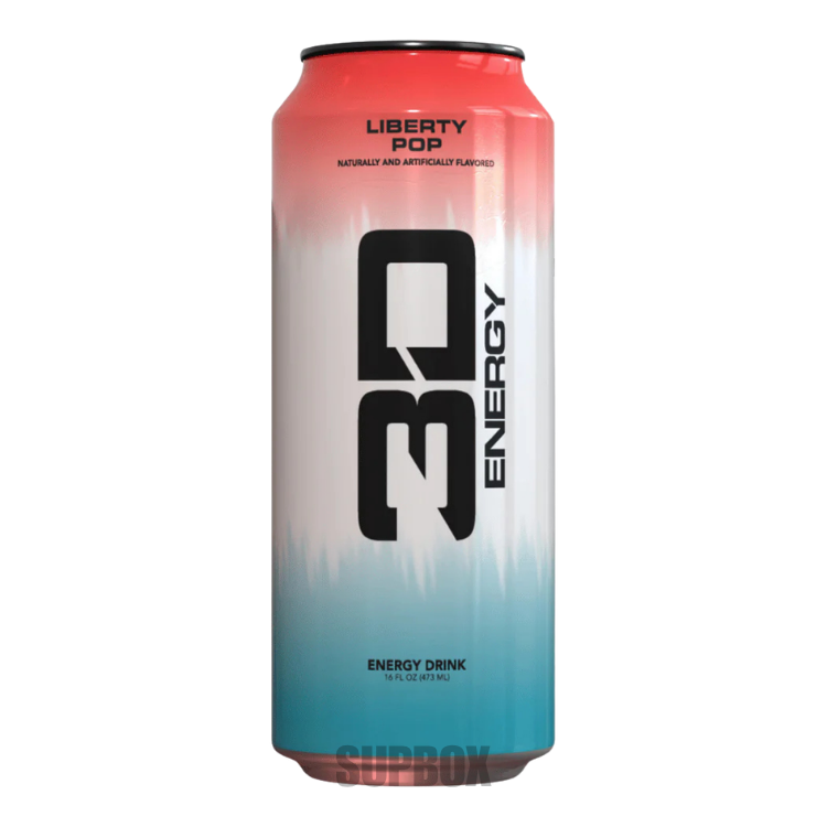 3D Energy Drink 473ml Liberty Pop energy drink can in Supbox selection boxes