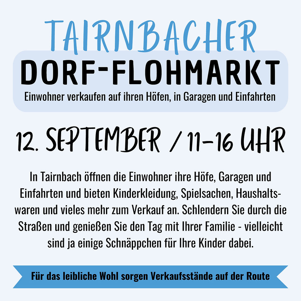 Tairnbacher Dorfflohmarkt