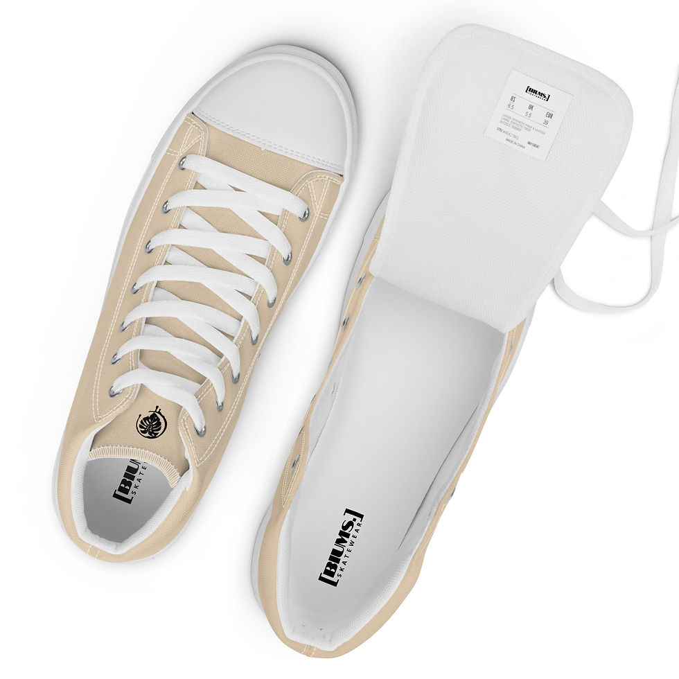 Miniature : High top canvas shoes