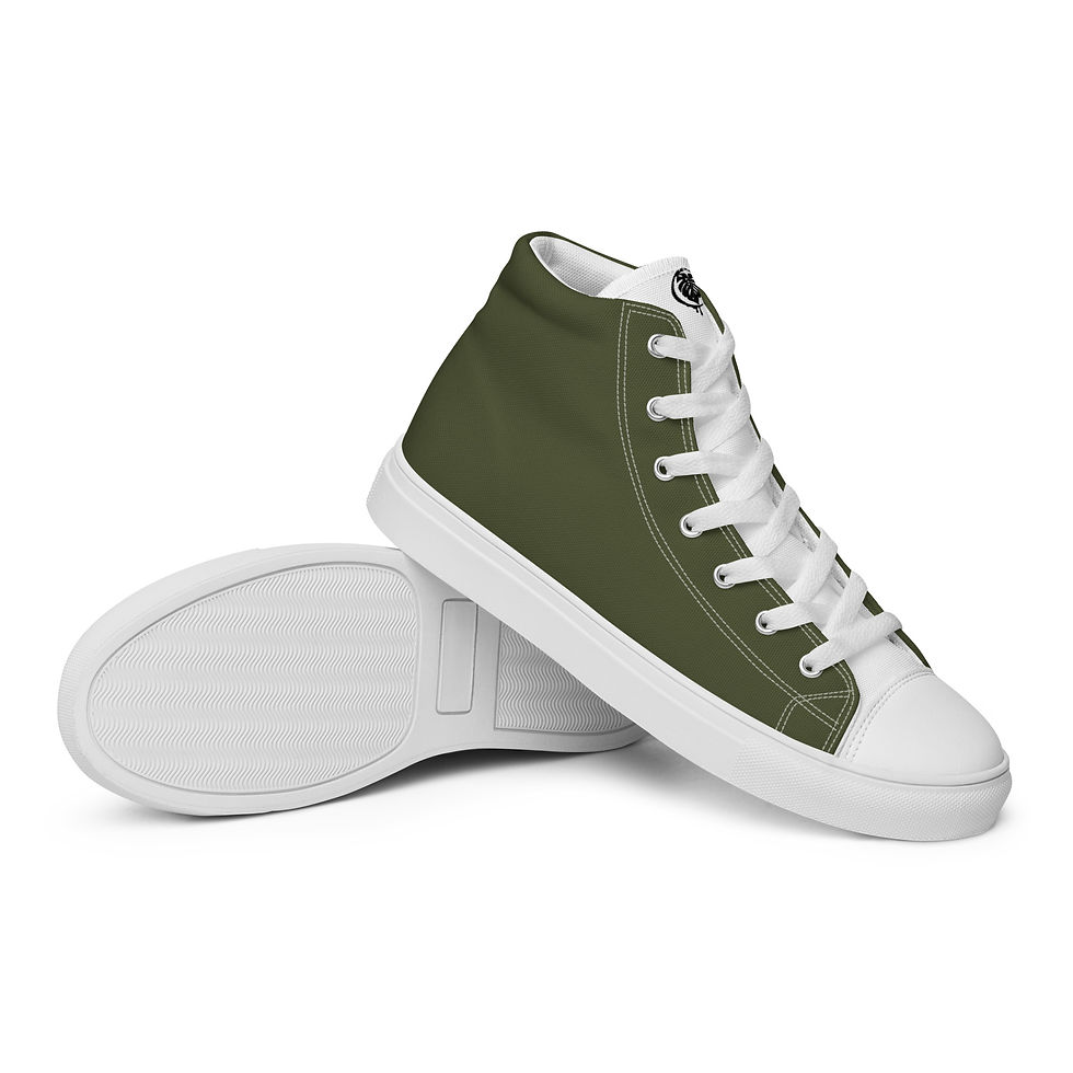 High top canvas shoes