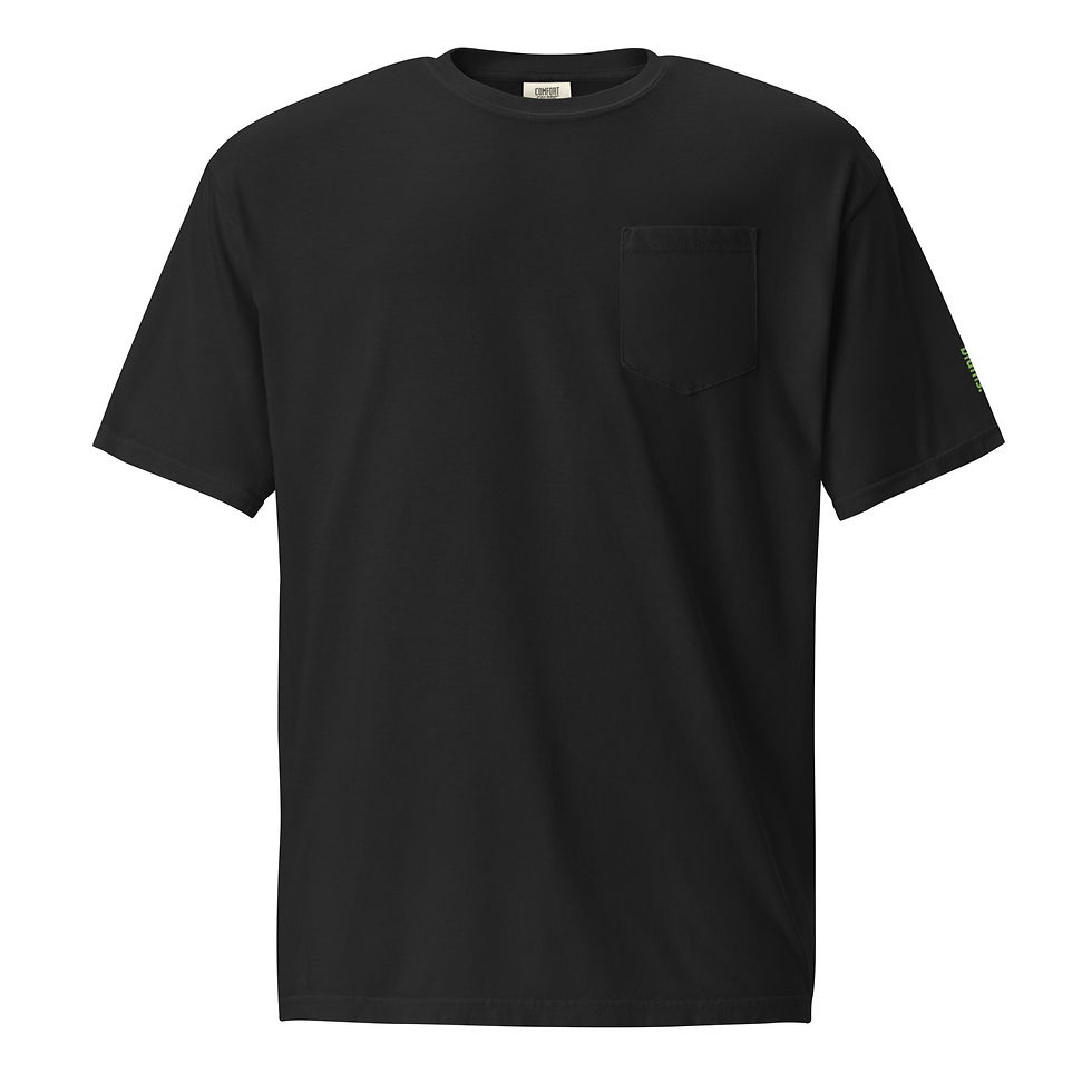 Unisex garment-dyed pocket t-shirt