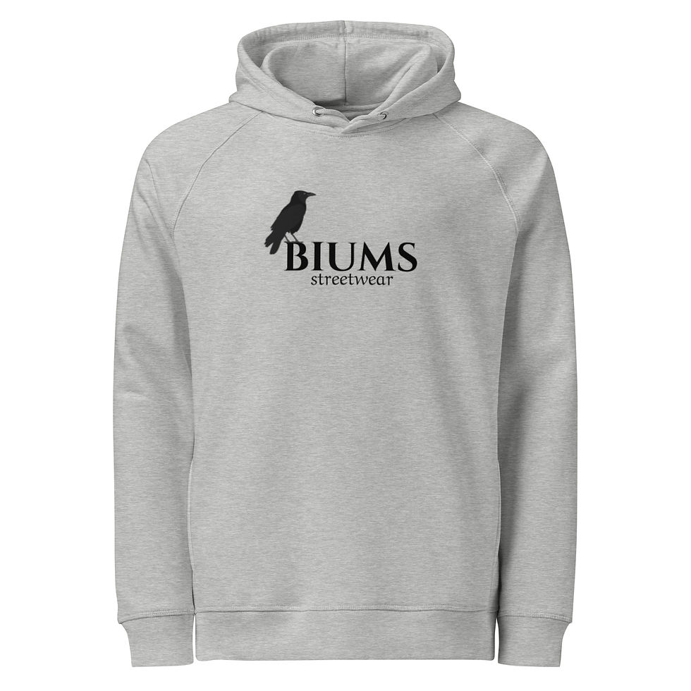 Unisex organic side pocket hoodie