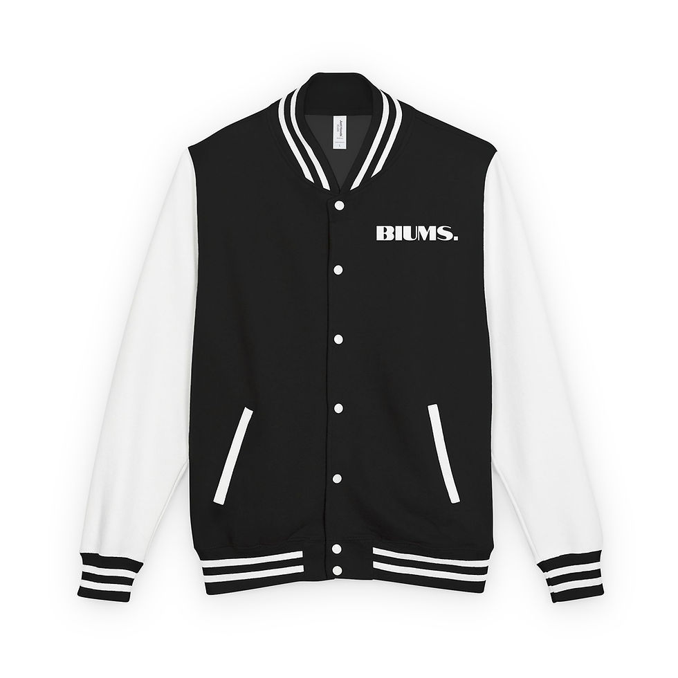 Heavyweight letterman jacket
