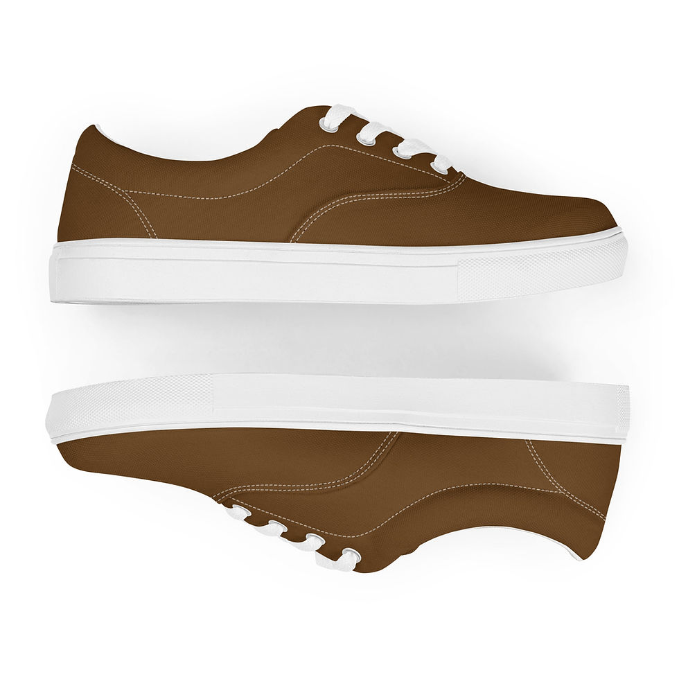 Lace-up canvas shoes