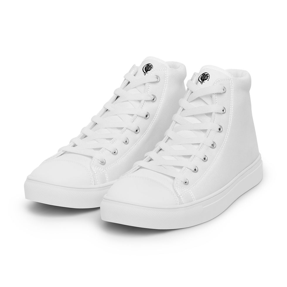 Miniature : High top canvas shoes