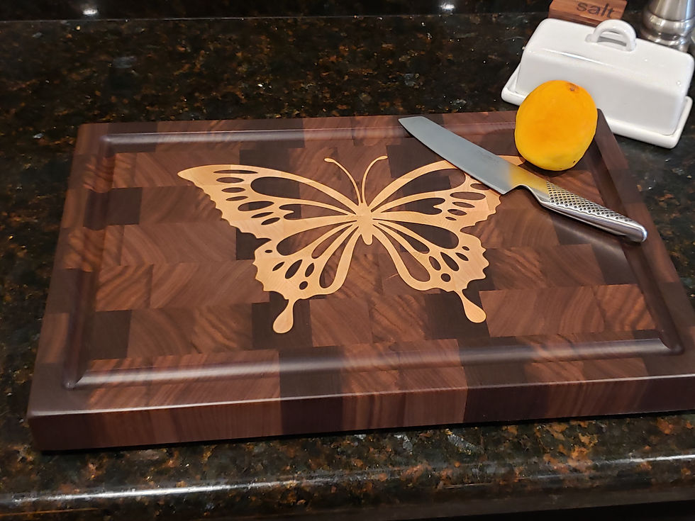 Thumbnail: Large Wood Cutting Board, Endgrain, Charcuterie Board, Personalized