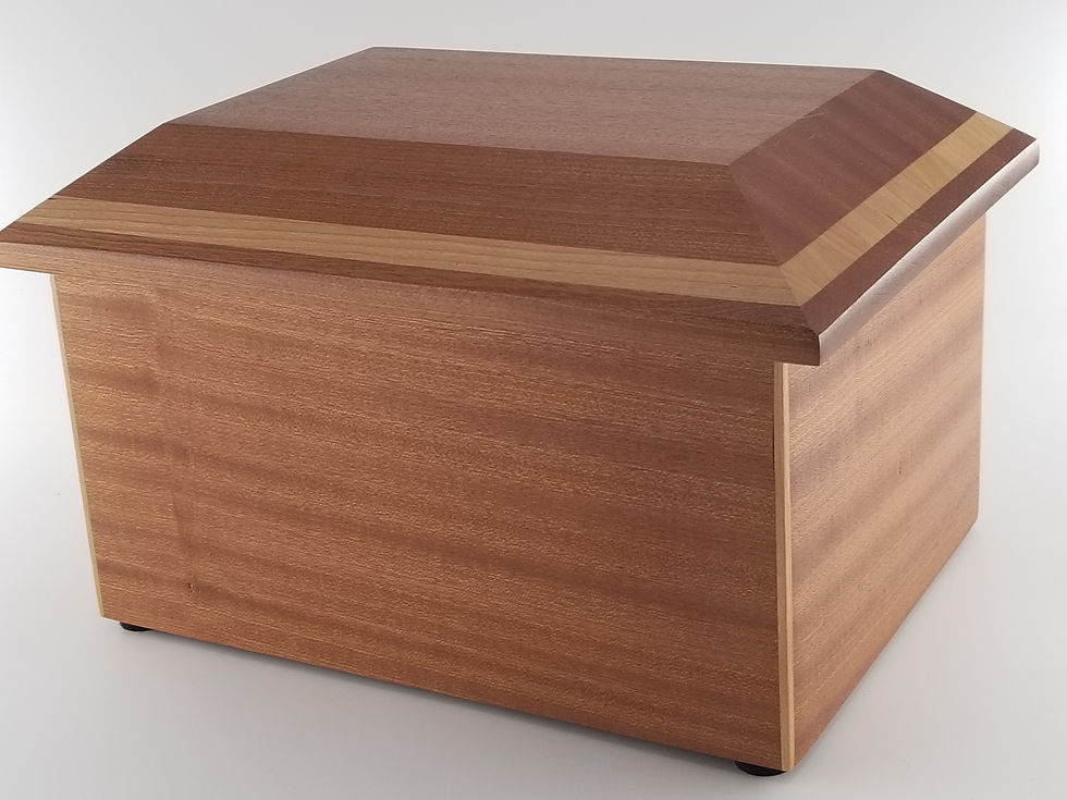 Thumbnail: Cremation Urns for Adults, Wooden Urns for Human Ashes, Cremation Box