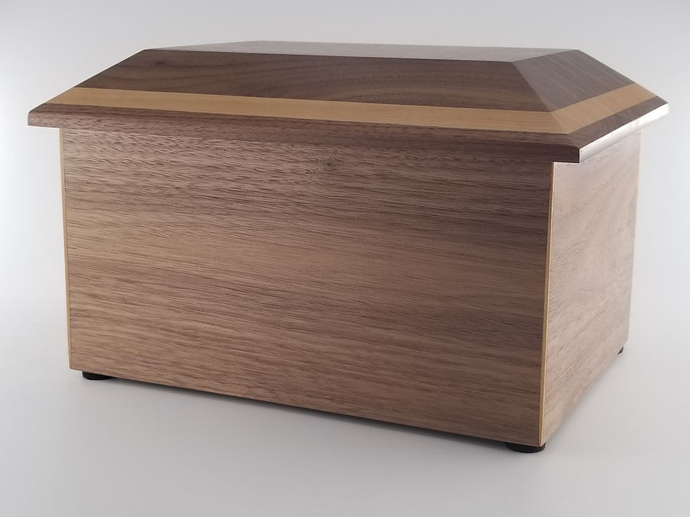 Thumbnail: Cremation Urns for Adults, Wooden Urns for Human Ashes, Cremation Box for Adult