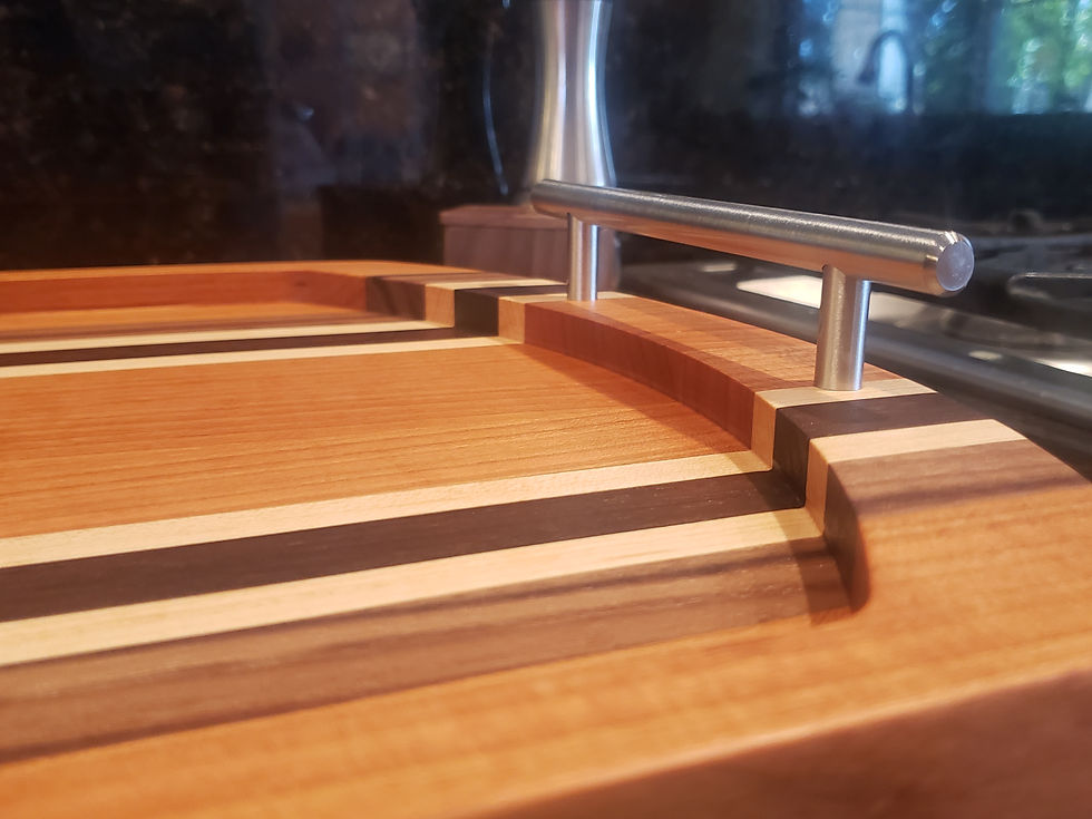 Thumbnail: Serving Tray With Handles, Personalized, Large Charcuterie Board