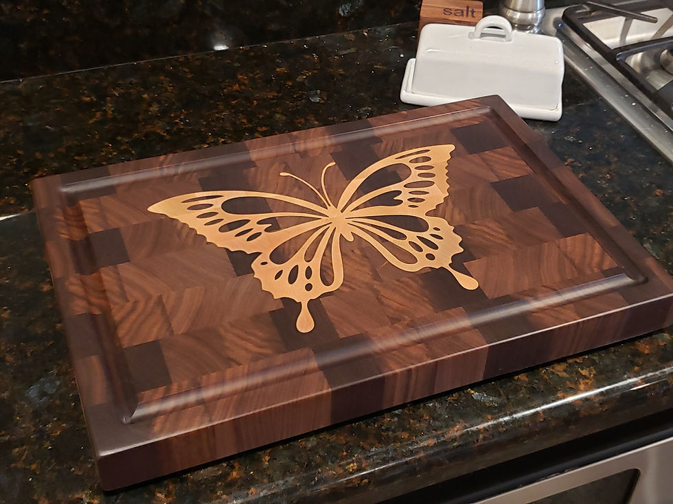 Thumbnail: Large Wood Cutting Board, Endgrain, Charcuterie Board, Personalized