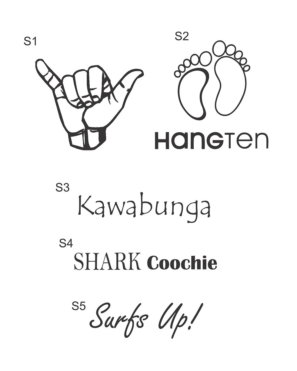 Thumbnail: Shark Coochie Board, Personalized Surfboard, Charcuterie Board