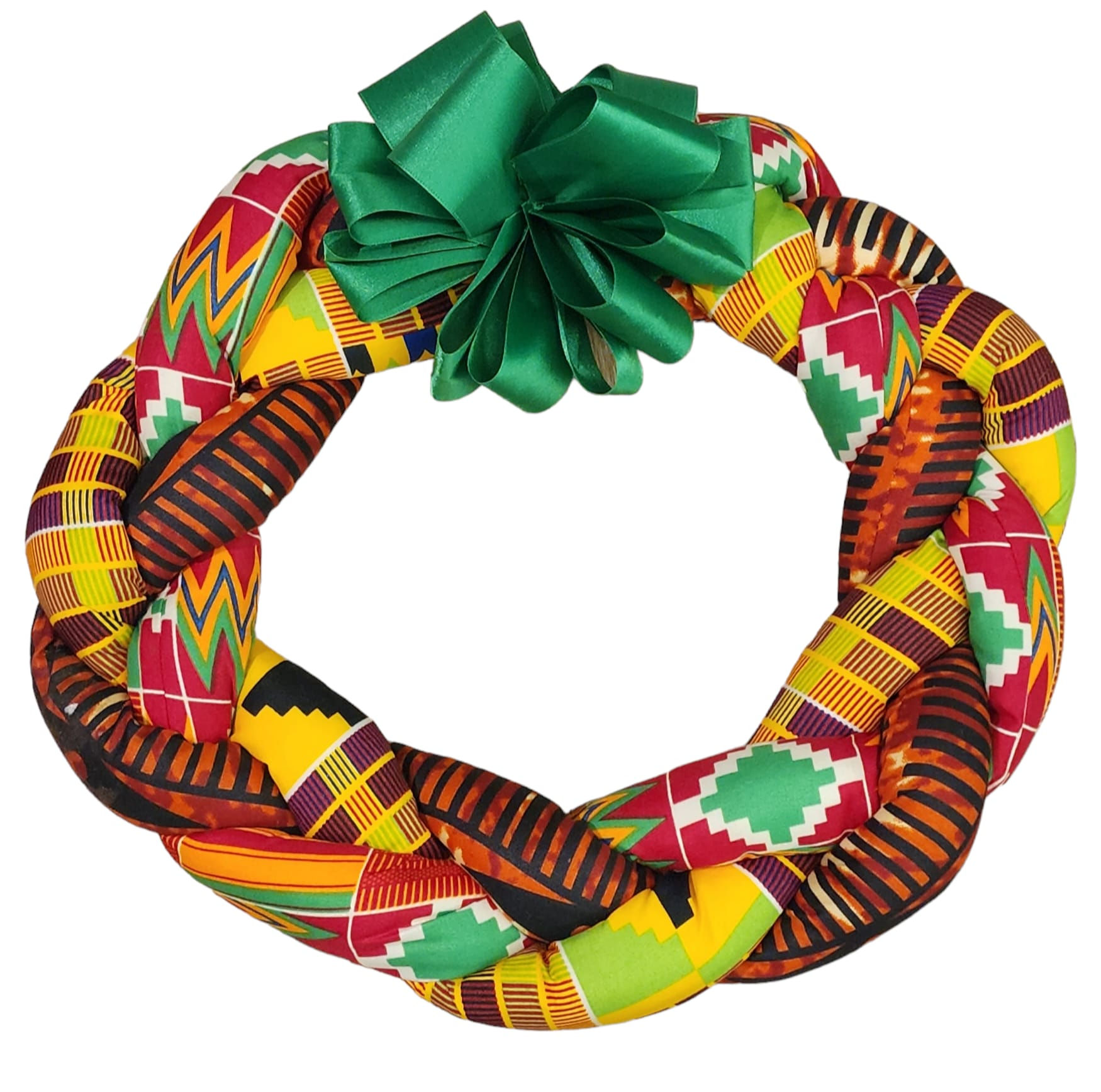 Holiday Wreath (Kente & Wax Print)