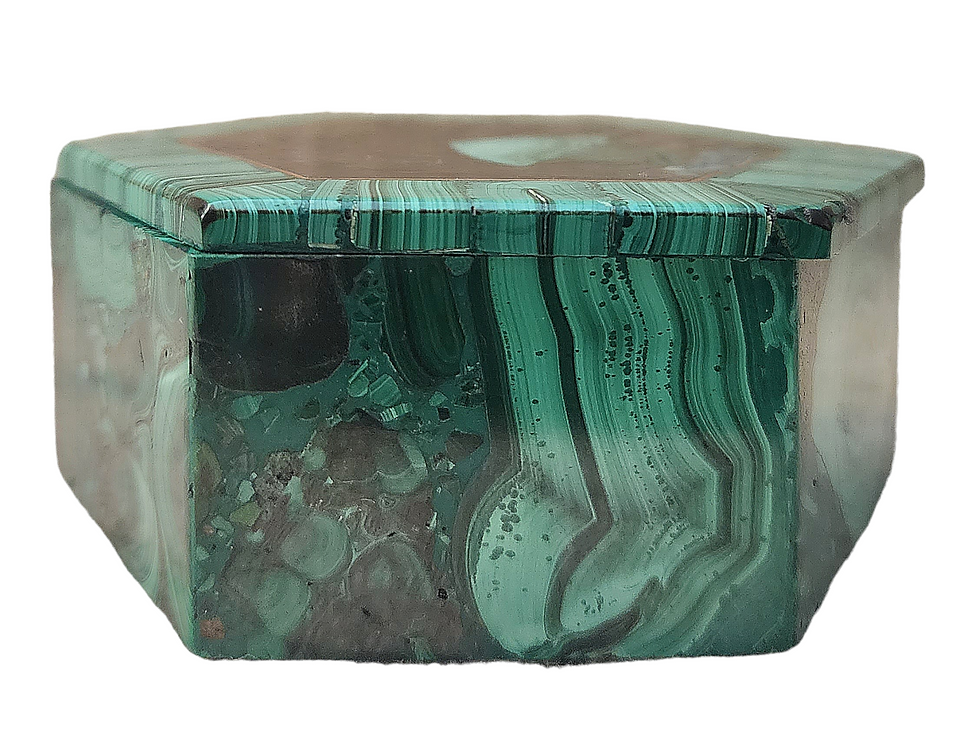 Thumbnail: Malachite Hexagon Jewelry Box