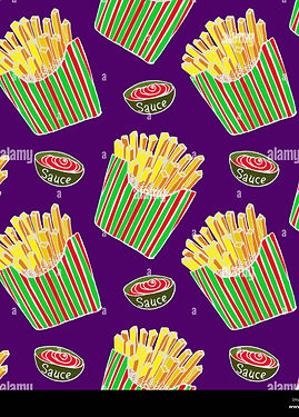le-patatine-fritte-in-una-scatola-a-strisce-e-salsa-disegnati-a-mano-doodle-schizzo-in-pop