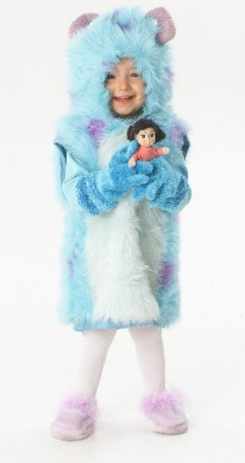Little girl in monsters INC costume