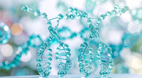 Firefly_A premium 3D render of a complex protein structure, composed of intertwined alpha-