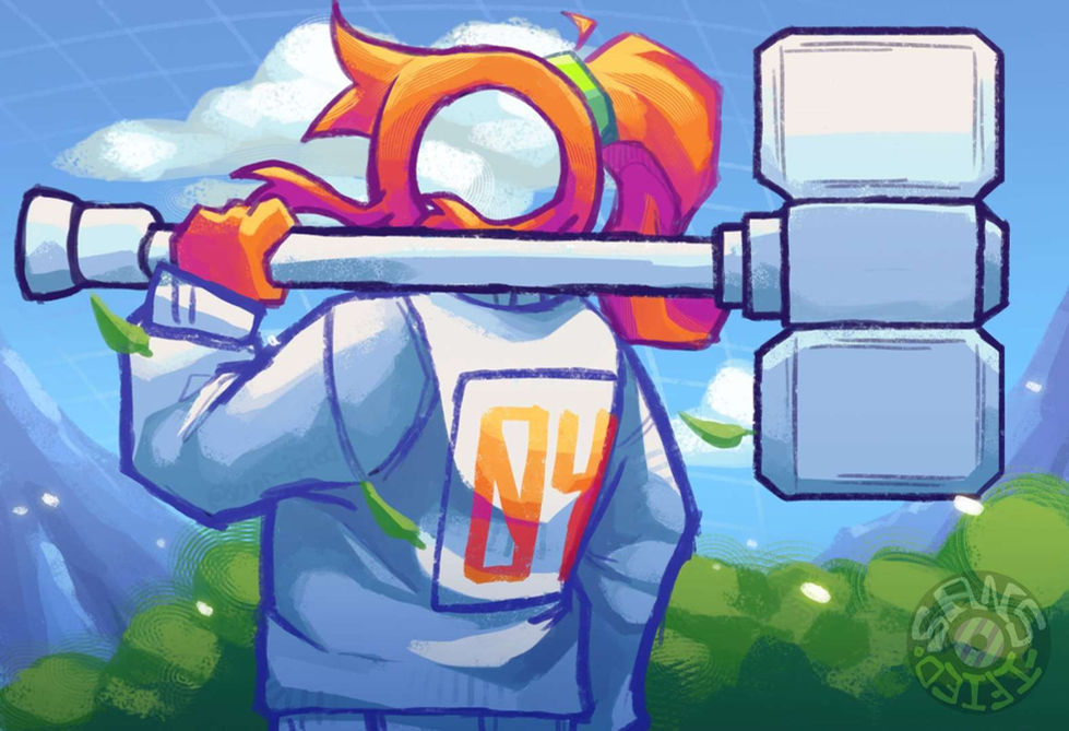 He and his 2d hammer