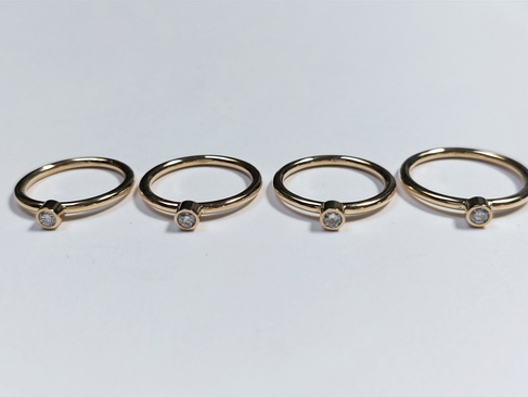 nieuwe ringen gemaakt van oud goud