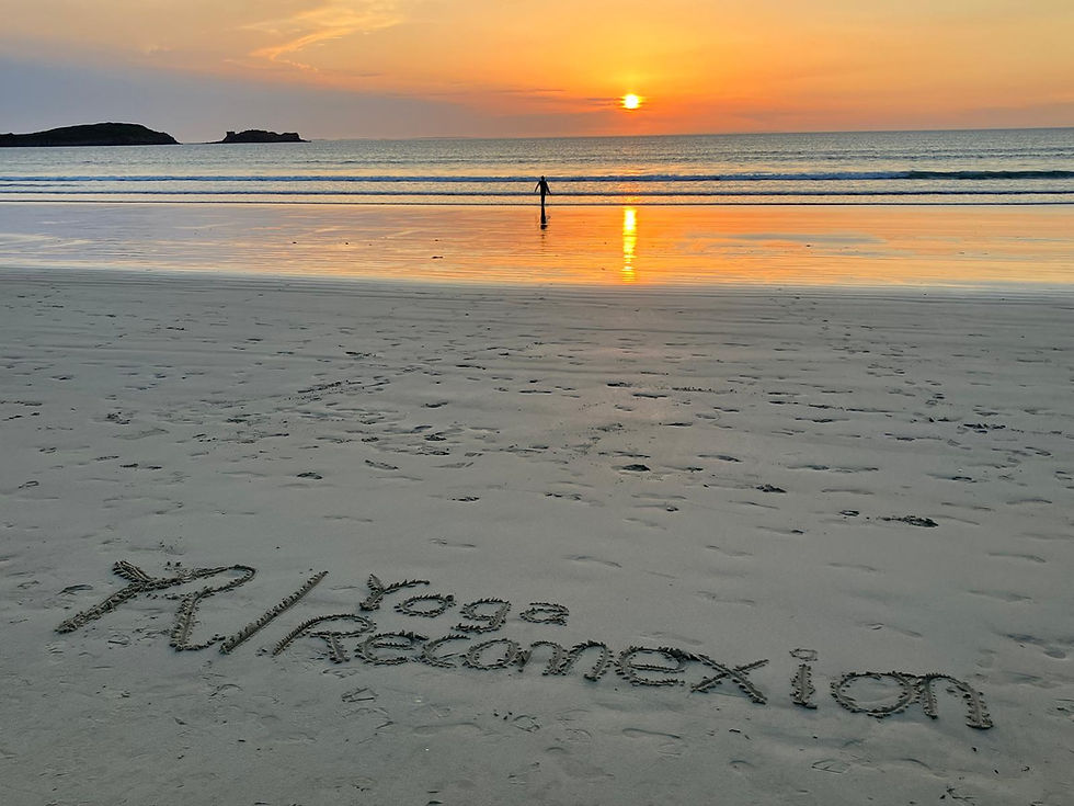 Coucher de soleil Bretagne Yoga reconnexion