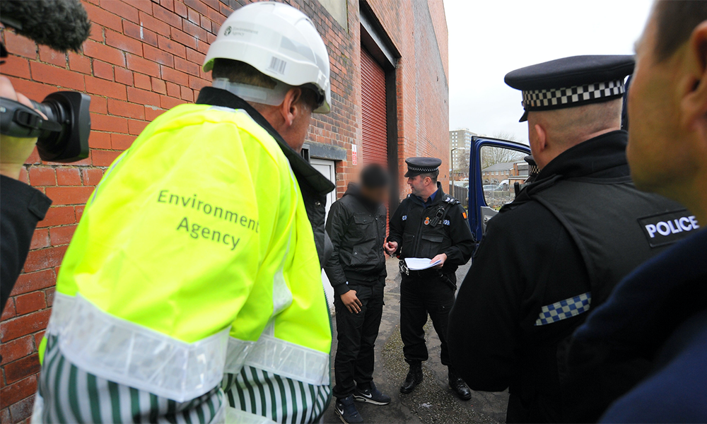 waste crime illegal dismantlers