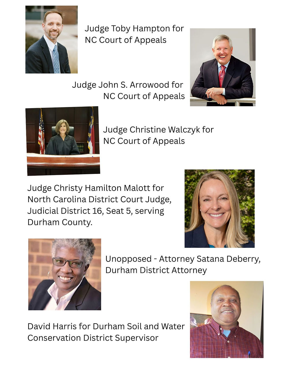 DCABP ANNOUNCES THE FOLLOWING ENDORSEMENTS FOR THE NOVEMBER 3 GENERAL