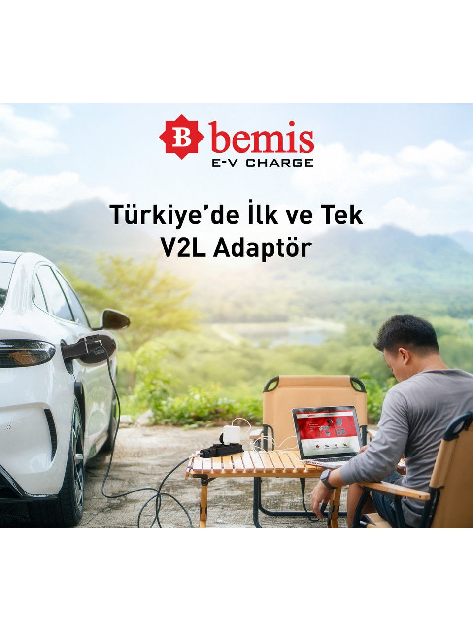 Küçük resim: Bemis Tek Çıkışlı V2L (Vehicle to Load) Elektrikli Araç Uyumlu Adaptör – BYD / S