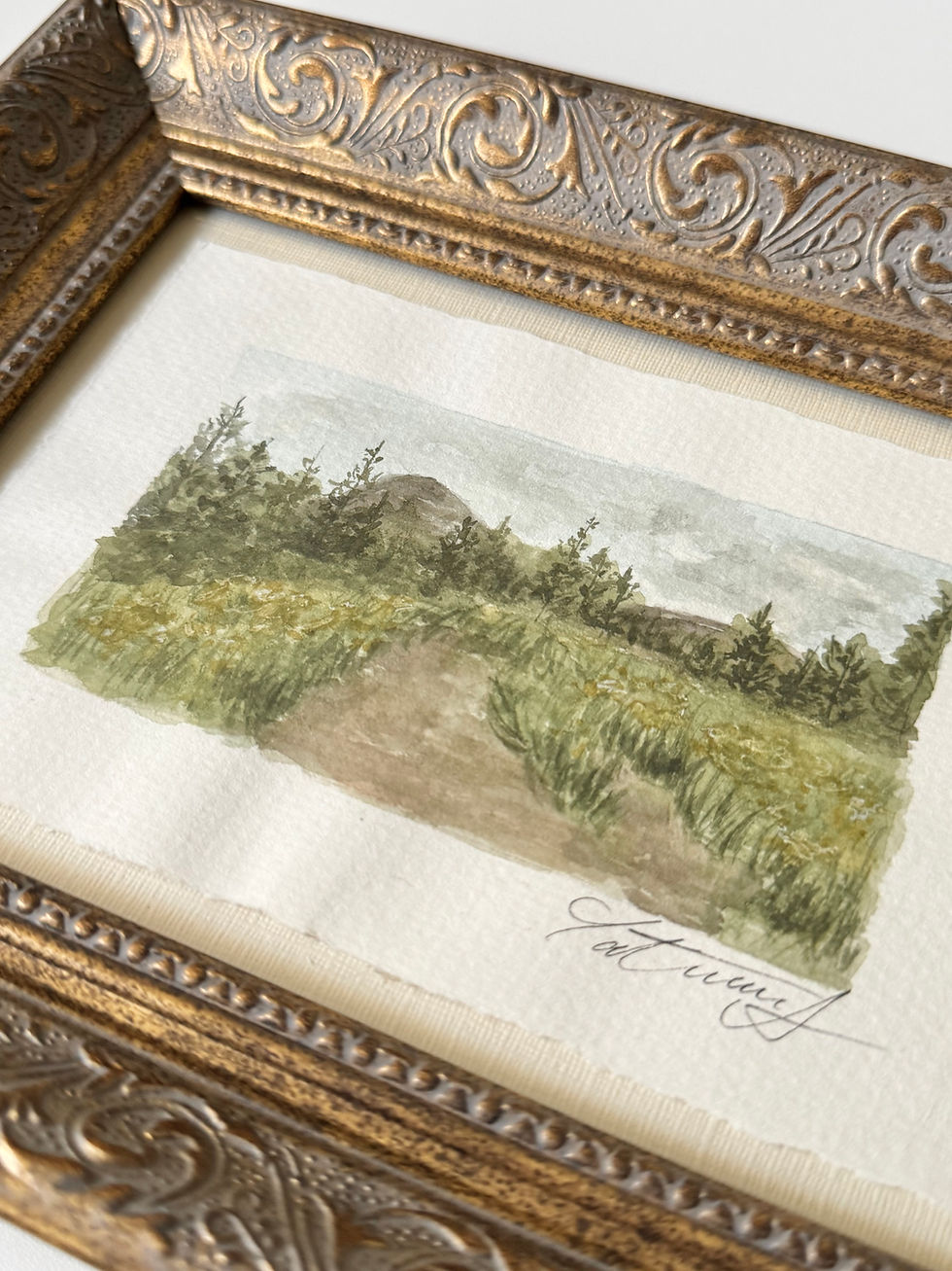 Thumbnail: Kathryn’s Trailhead Original Framed Art
