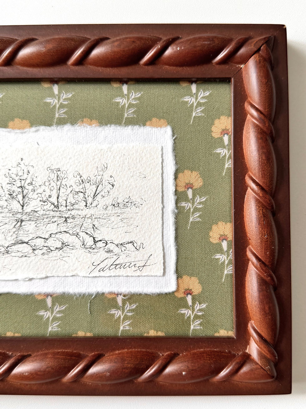 Thumbnail: Midway Pond Original Framed Art