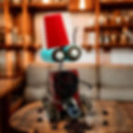 Creative robot design with handmade and custom design recycled material Kopyası 