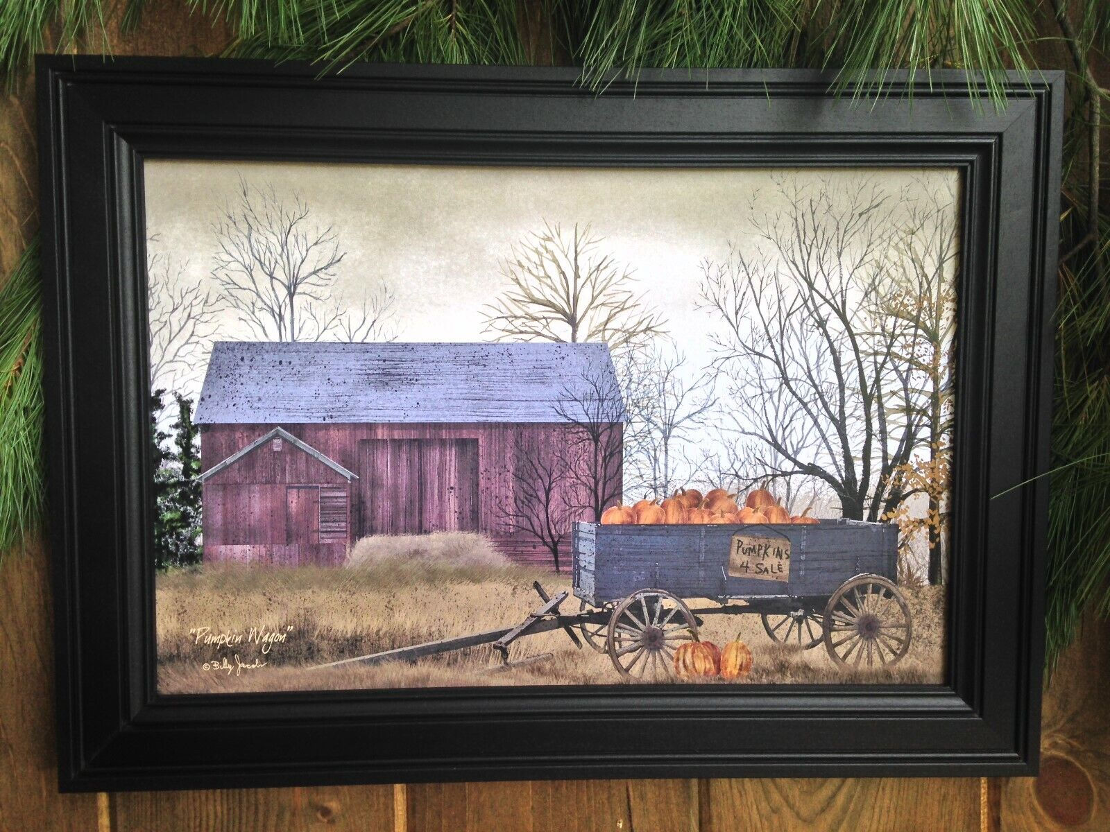Billy Jacobs - Pumpkin Wagon Framed Art