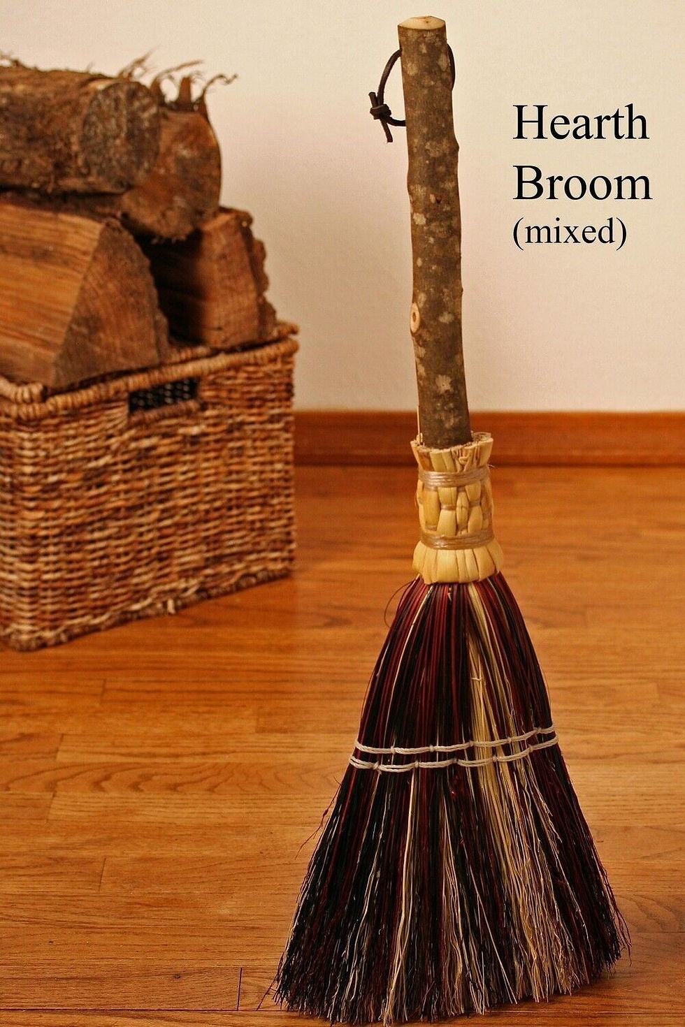 Thumbnail: Authentic Handcrafted 30" Flat Hearth Besom Witch Broom/ 4 Colors