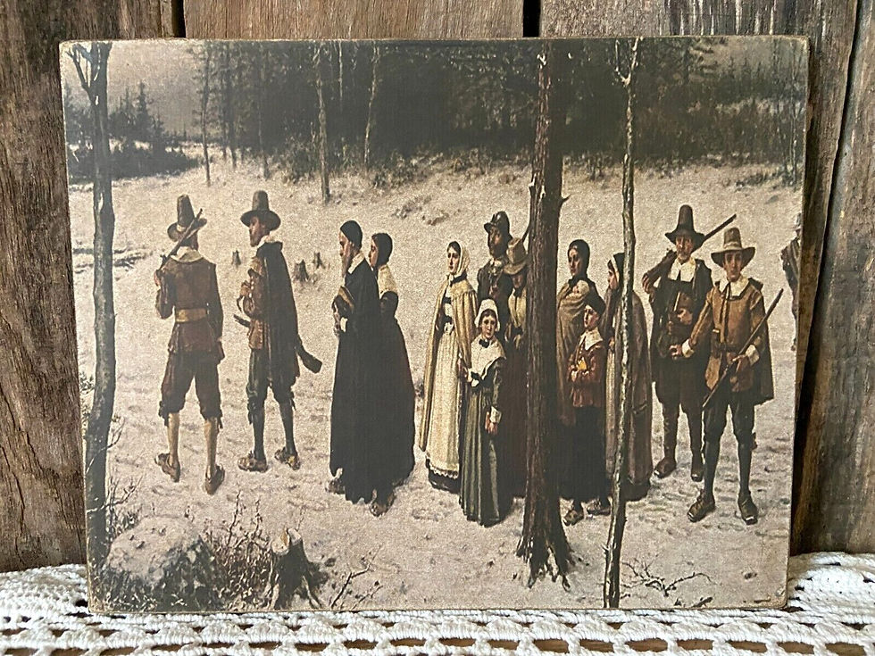 Thumbnail: Early Pilgrim Settlers Art