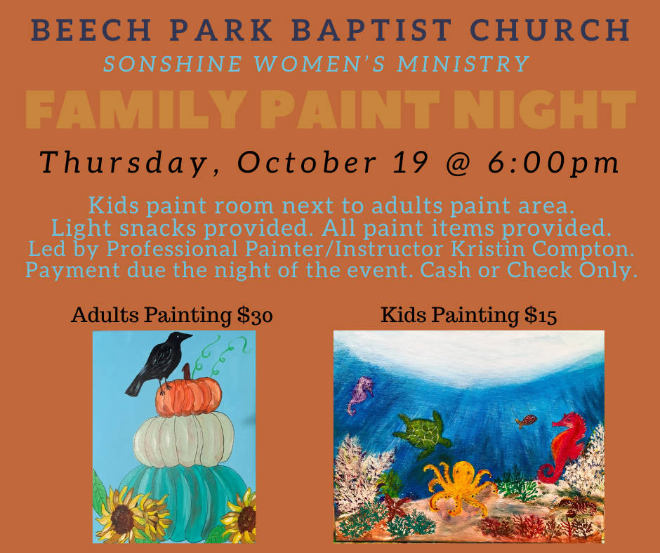 Family Paint Night Beech Park Church