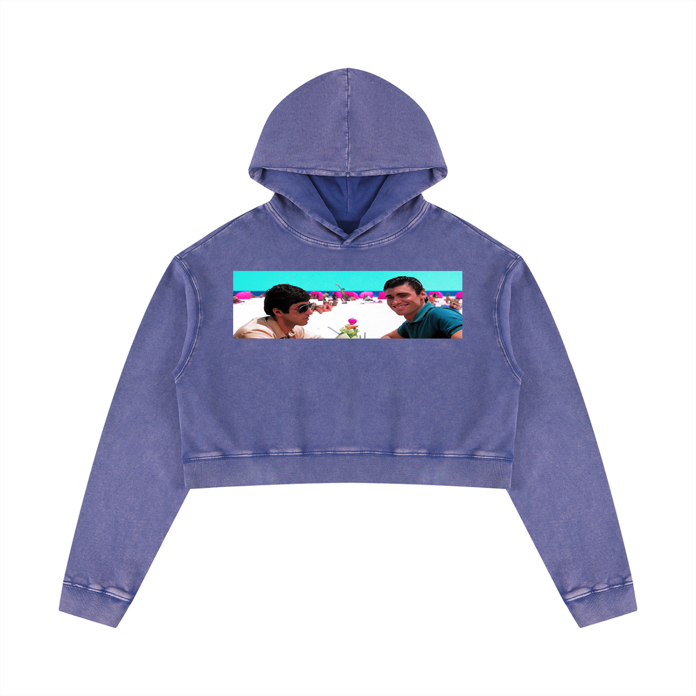 Women’s Mineral Washed Crop Hoodie