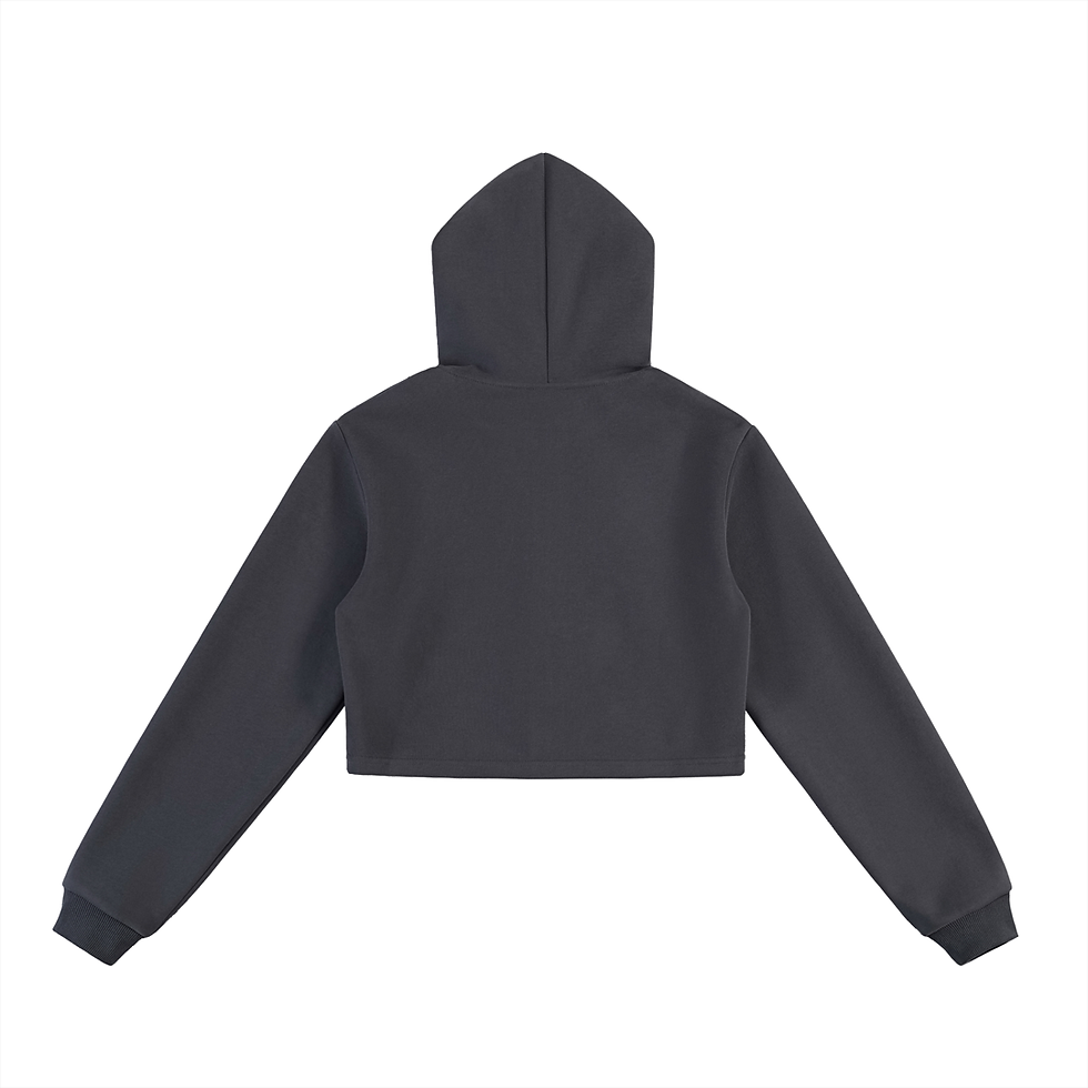 Thumbnail: Essential Cropped Zip-Up Hoodie