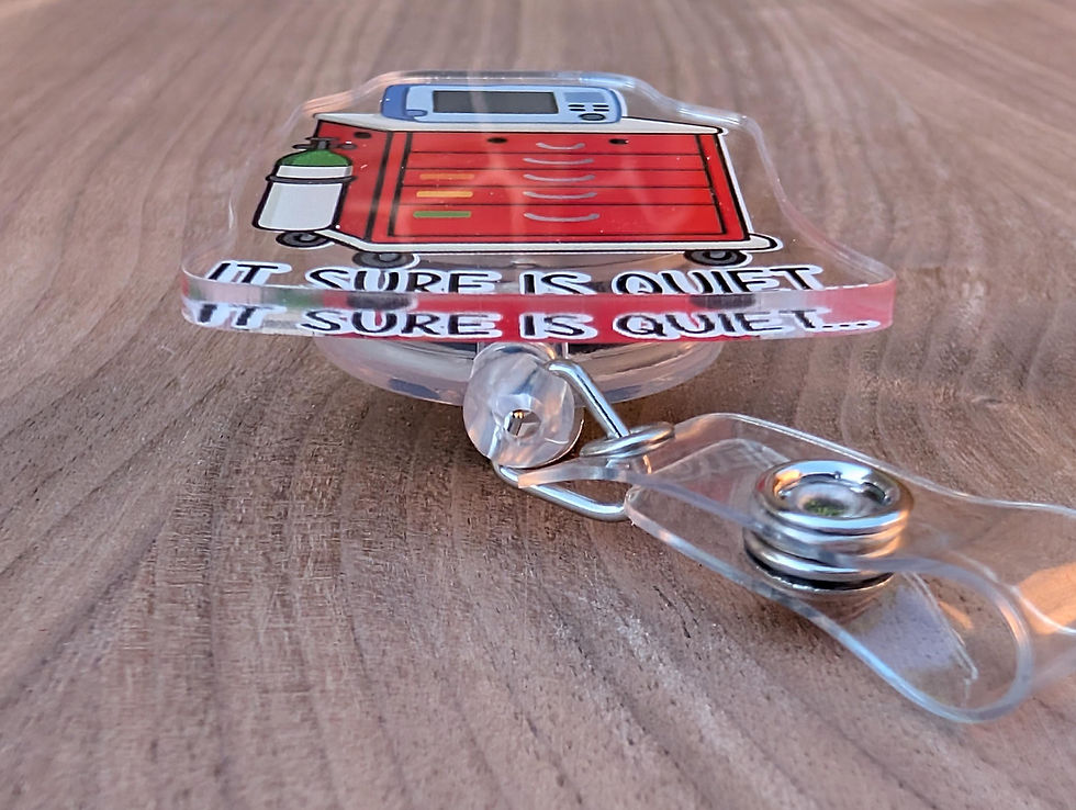 Thumbnail: Crash Trolley retractable badge reel, Nurse, Student Nurse, Doctor